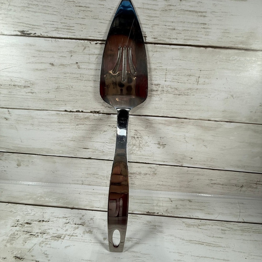 Oneida Flight Pie Server 18/8 Stainless Steel Silver Serving Utensil Cutout Head